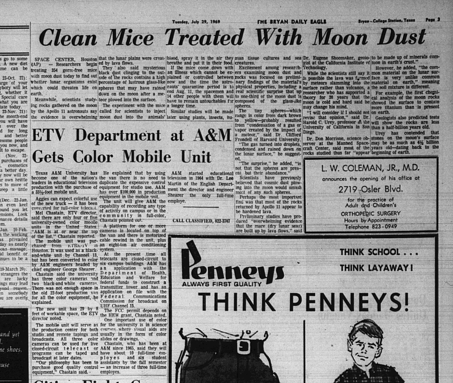 The Eagle Archives: July 29, 1969